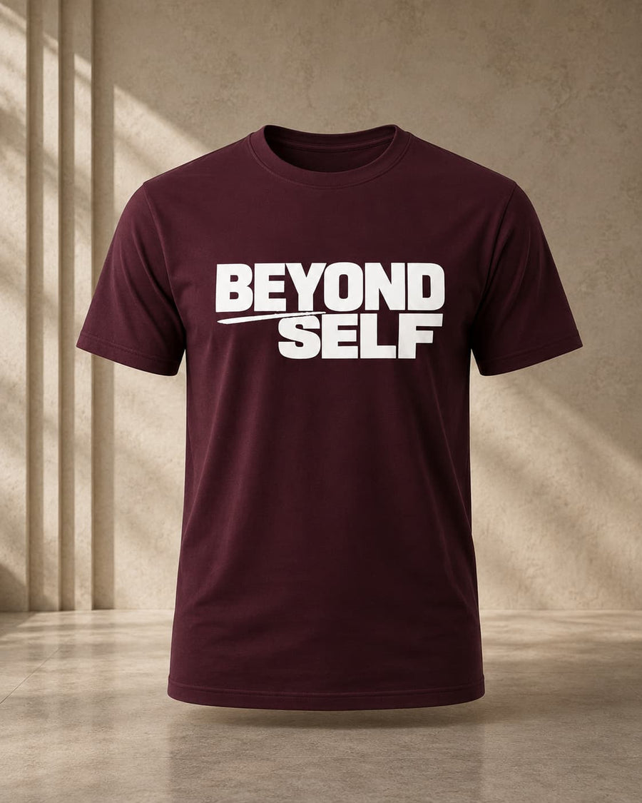 MENS BURGUNDY ROUNDNECK T-SHIRT