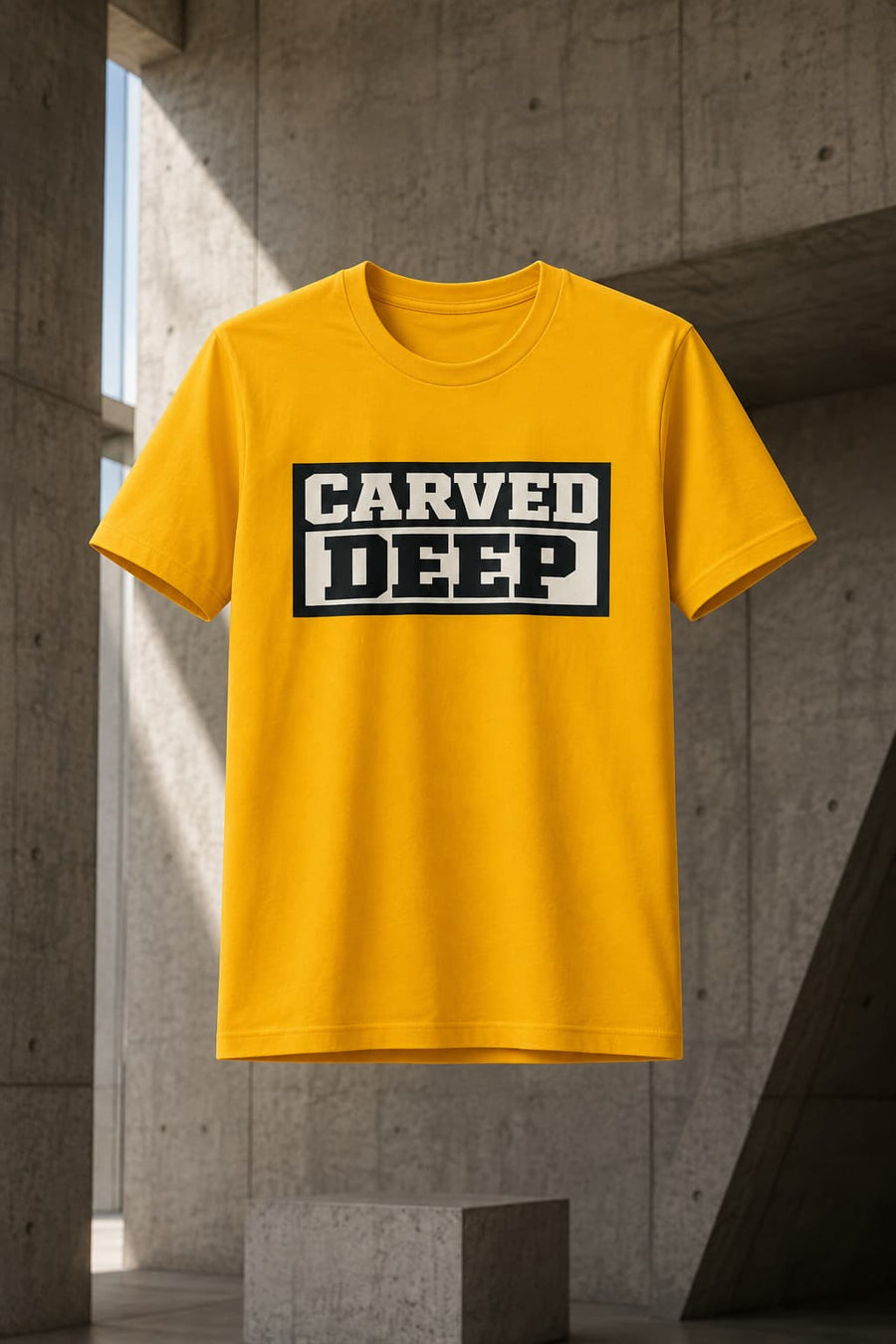 MENS GOLDEN YELLOW ROUNDNECK T-SHIRT