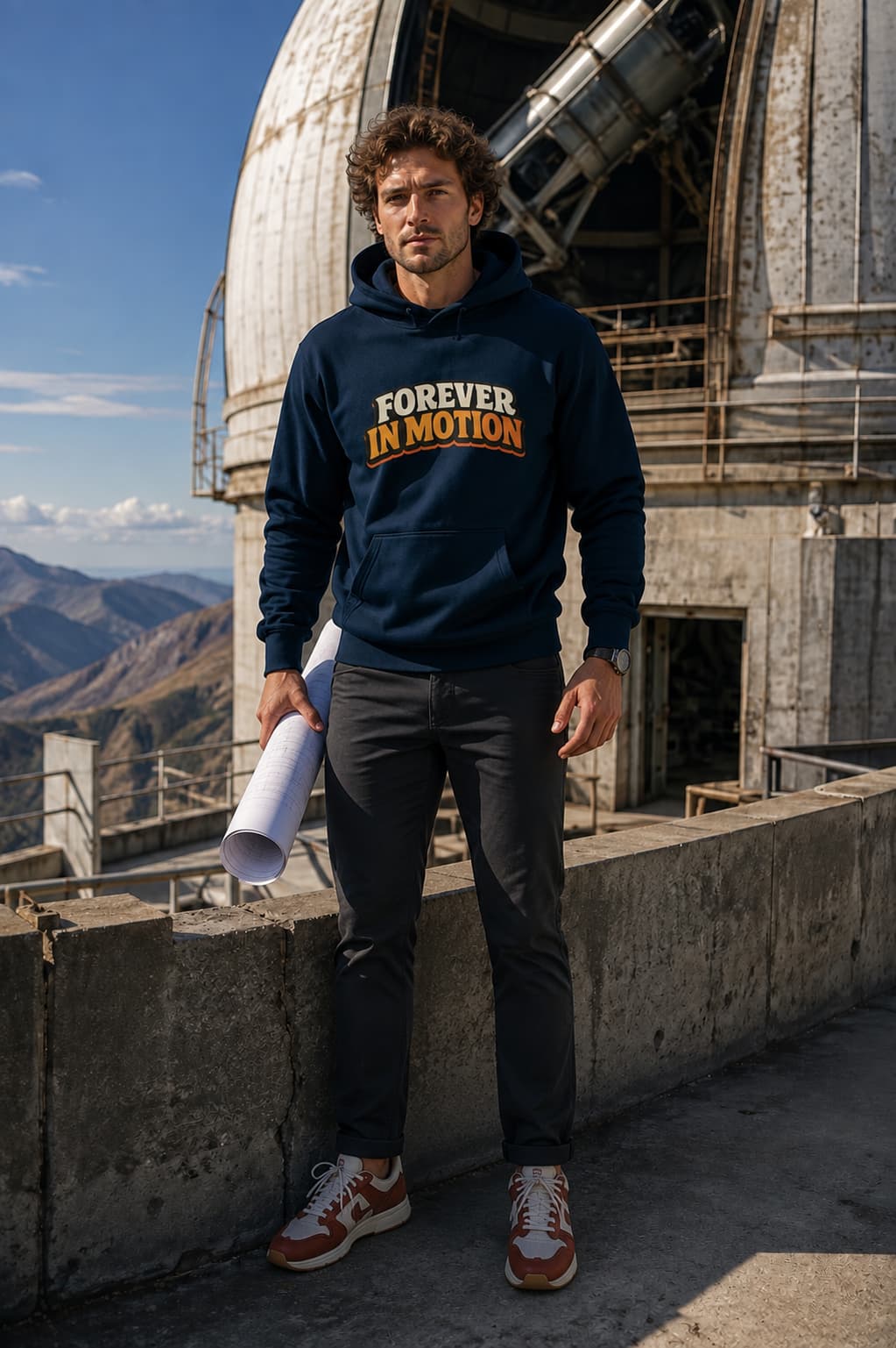 karavirs™ Forever In Motion — Navy Blue Hoodie
