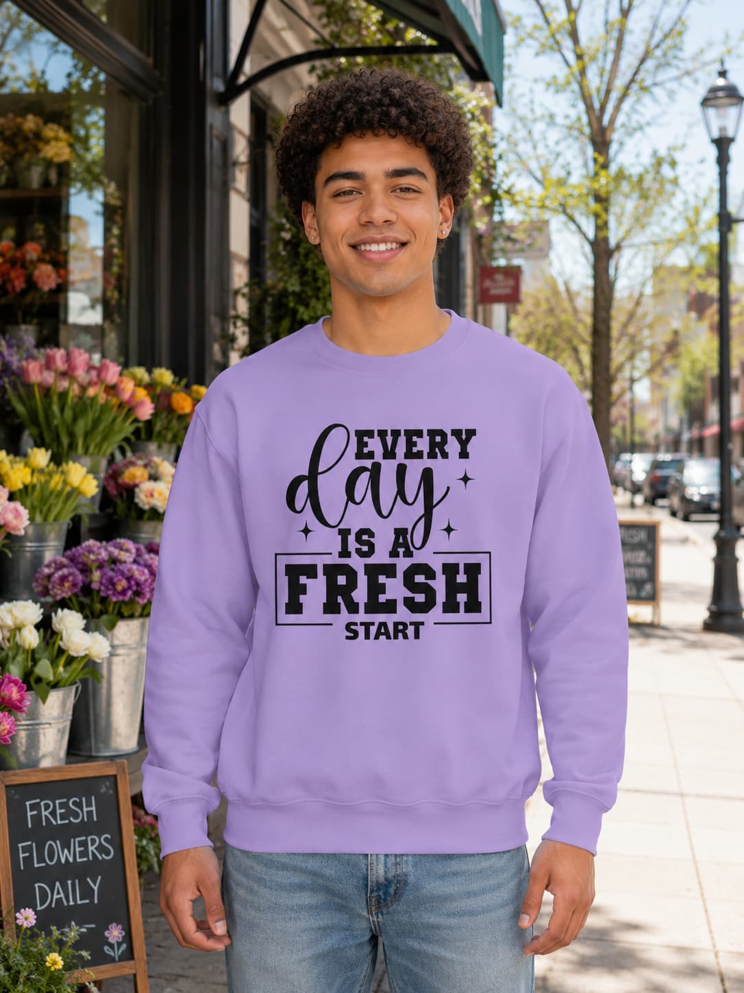 MENS IRIS LAVENDER SWEATSHIRTS