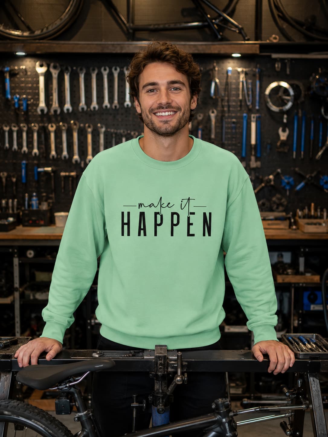 MENS MINT GREEN SWEATSHIRTS