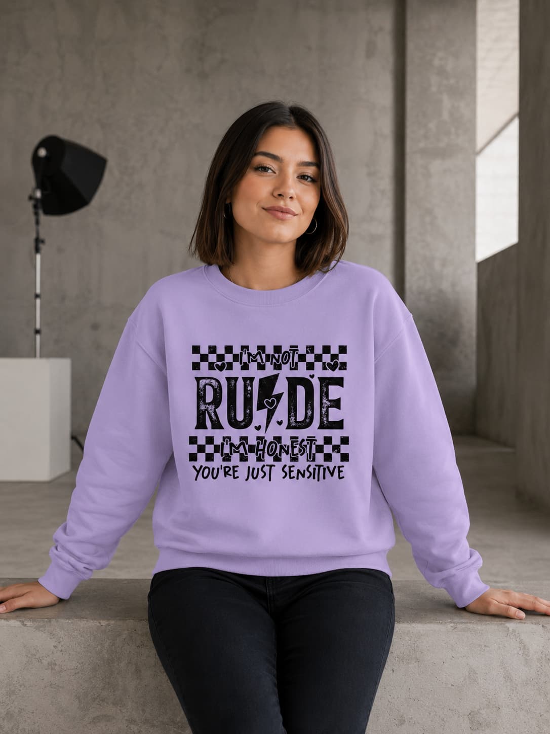 WOMENS IRIS LAVENDER SWEATSHIRTS