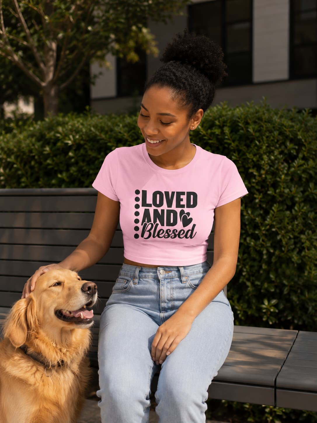 WOMENS LIGHT PINK CROP TOP