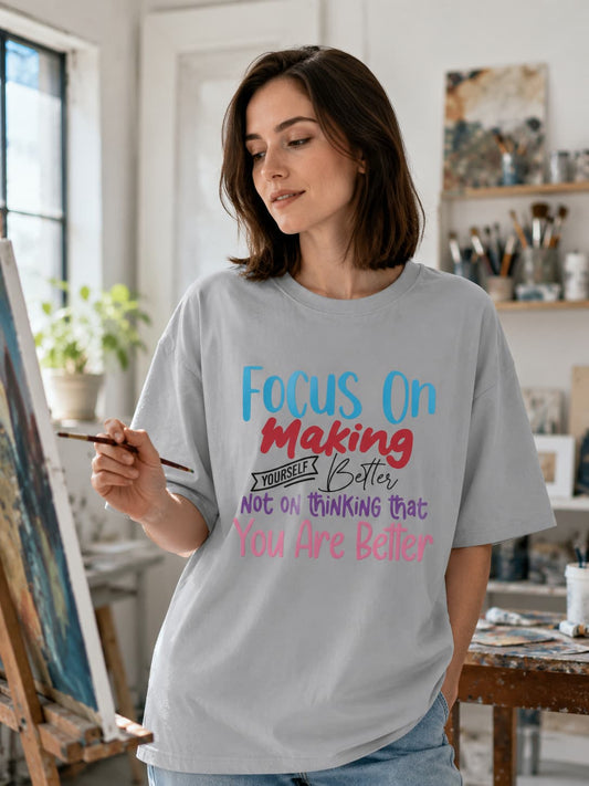 WOMENS SILVER FROST OVERSIZED T-SHIRT