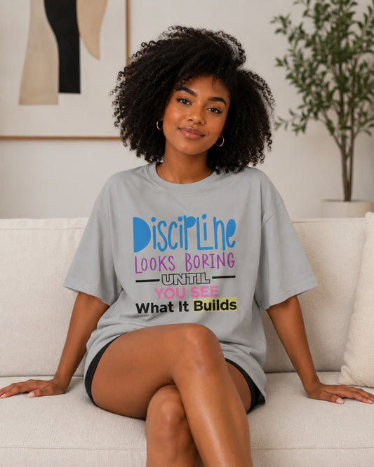 WOMENS SILVER FROST OVERSIZED T-SHIRT