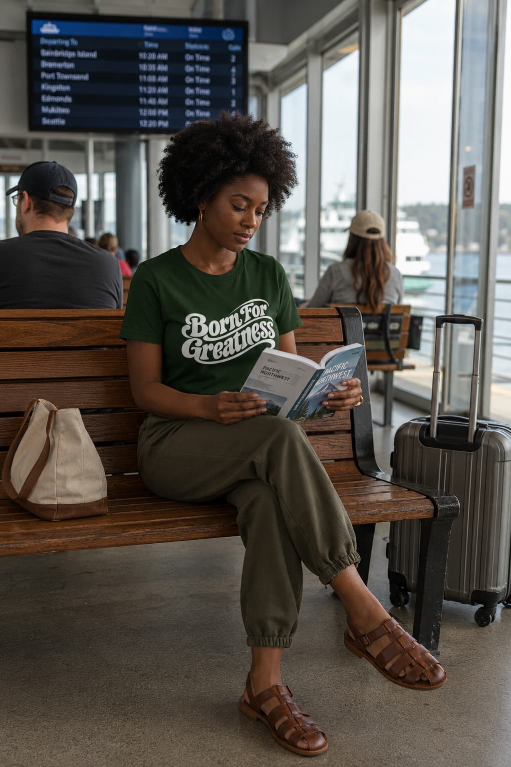 karavirs™ Born For Greatness — Olive Green Women's Tee
