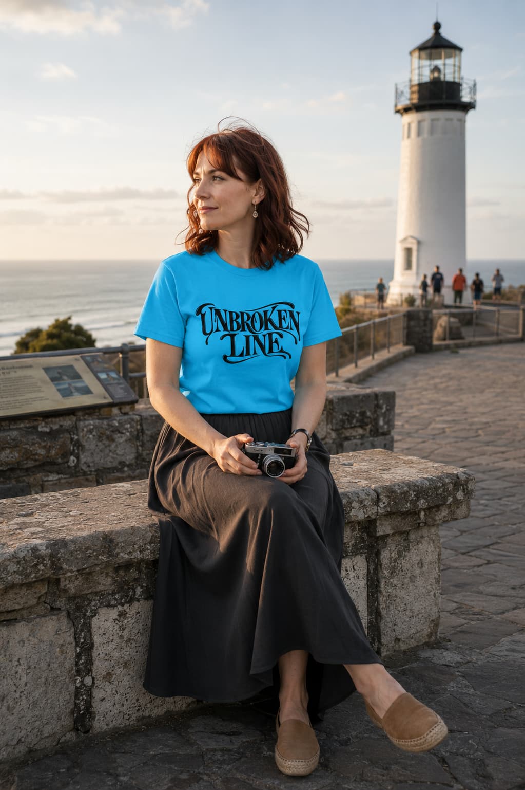 karavirs™ Unbroken Line — Sky Blue Women's Tee