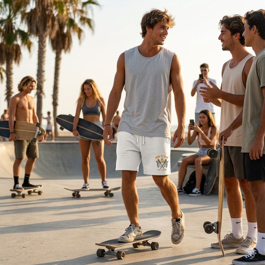 Men's White Shorts