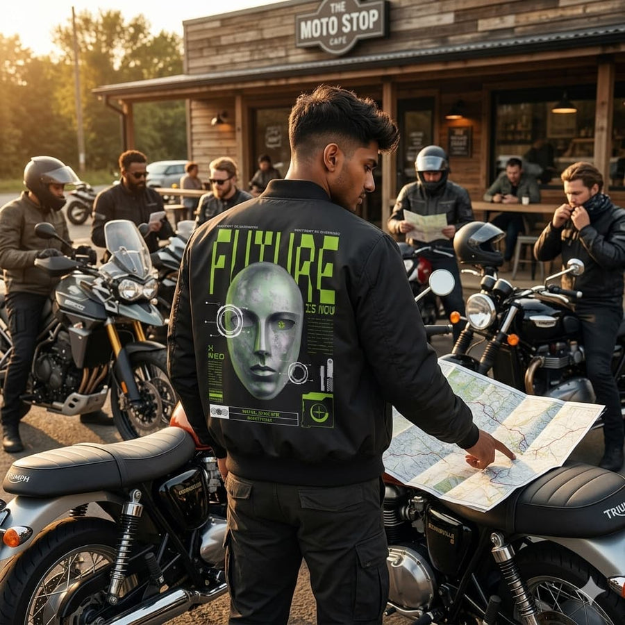 Men's Black Bomber Jacket