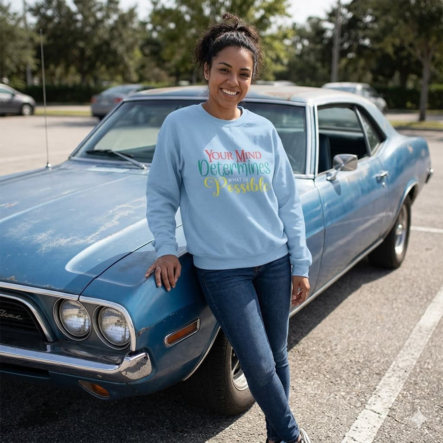 WOMENS BABY BLUE SWEATSHIRT