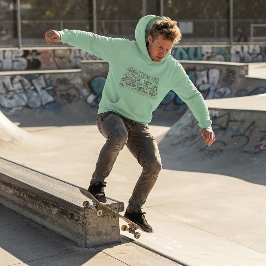 Men's Mint Green Hoodies