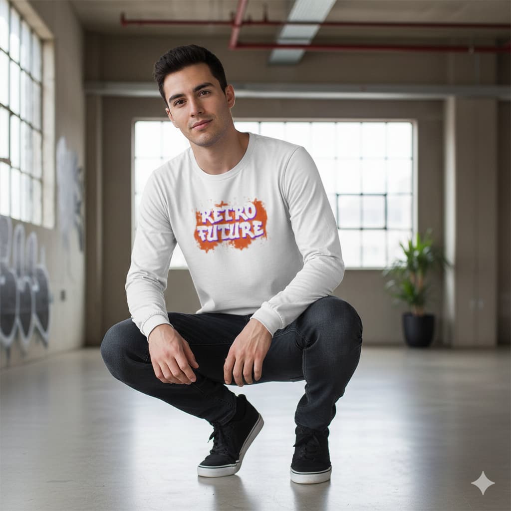 MENS WHITE ROUNDECK F/S T-SHIRT