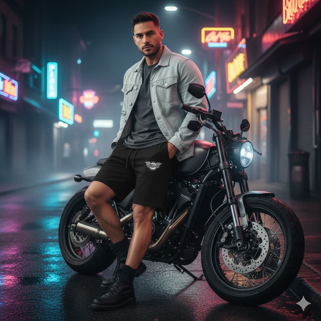 Men's Black Shorts