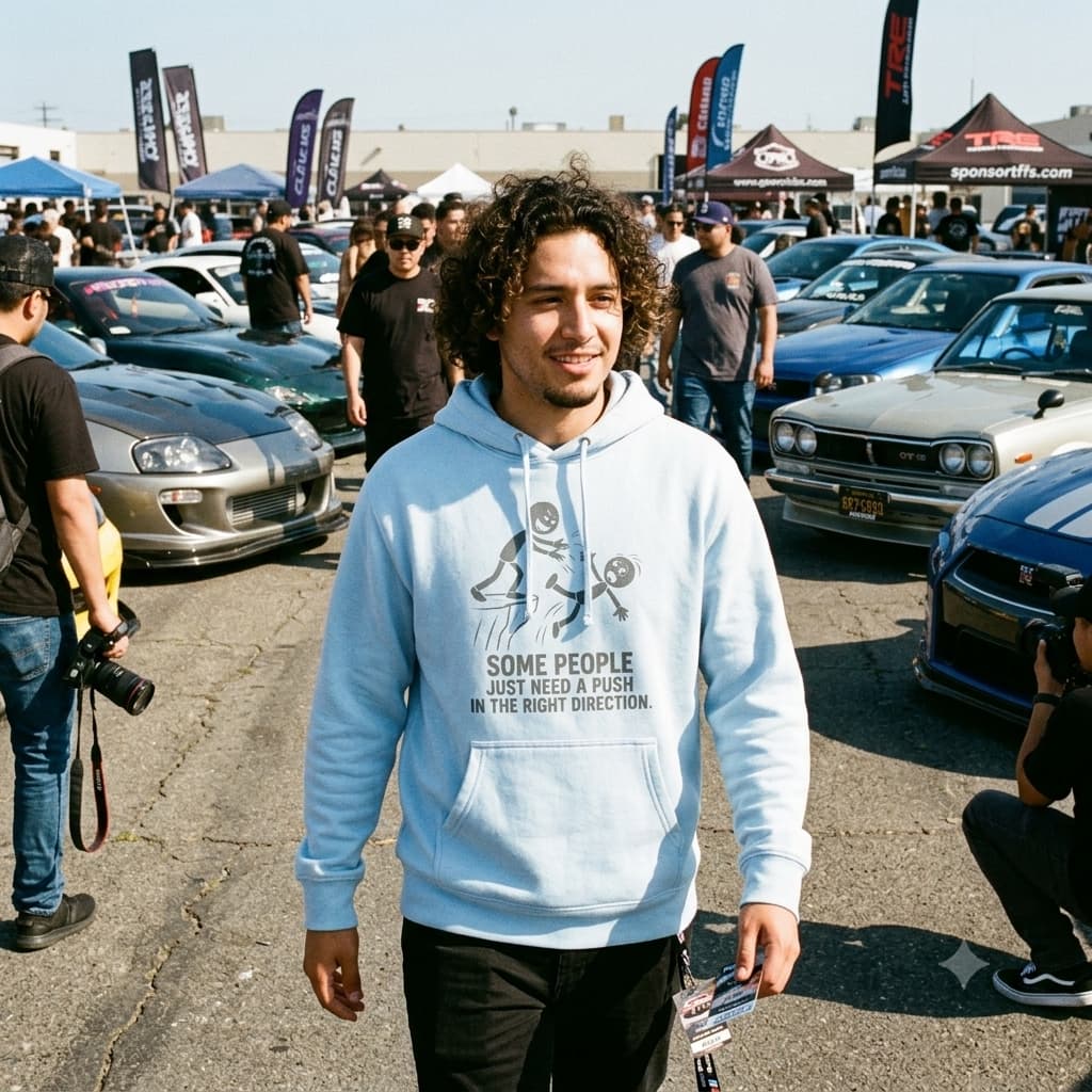 Men's Baby Blue Hoodies