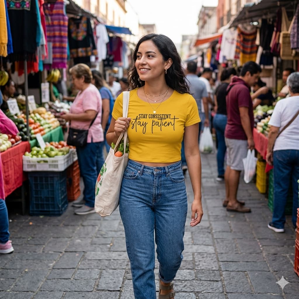 WOMENS GOLDEN YELLOW CROP TOP