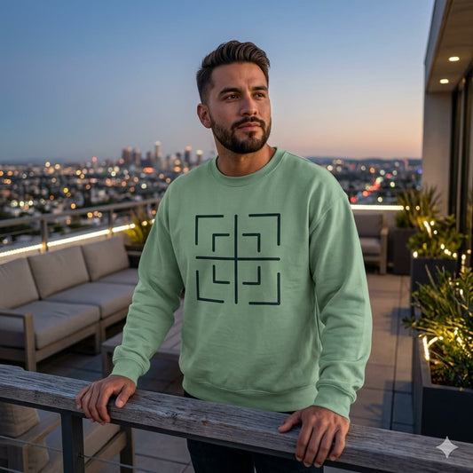 MENS MINT GREEN SWEATSHIRT