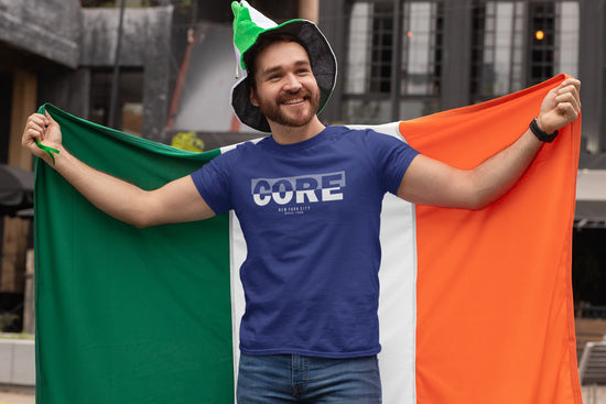 Man wearing a blue &