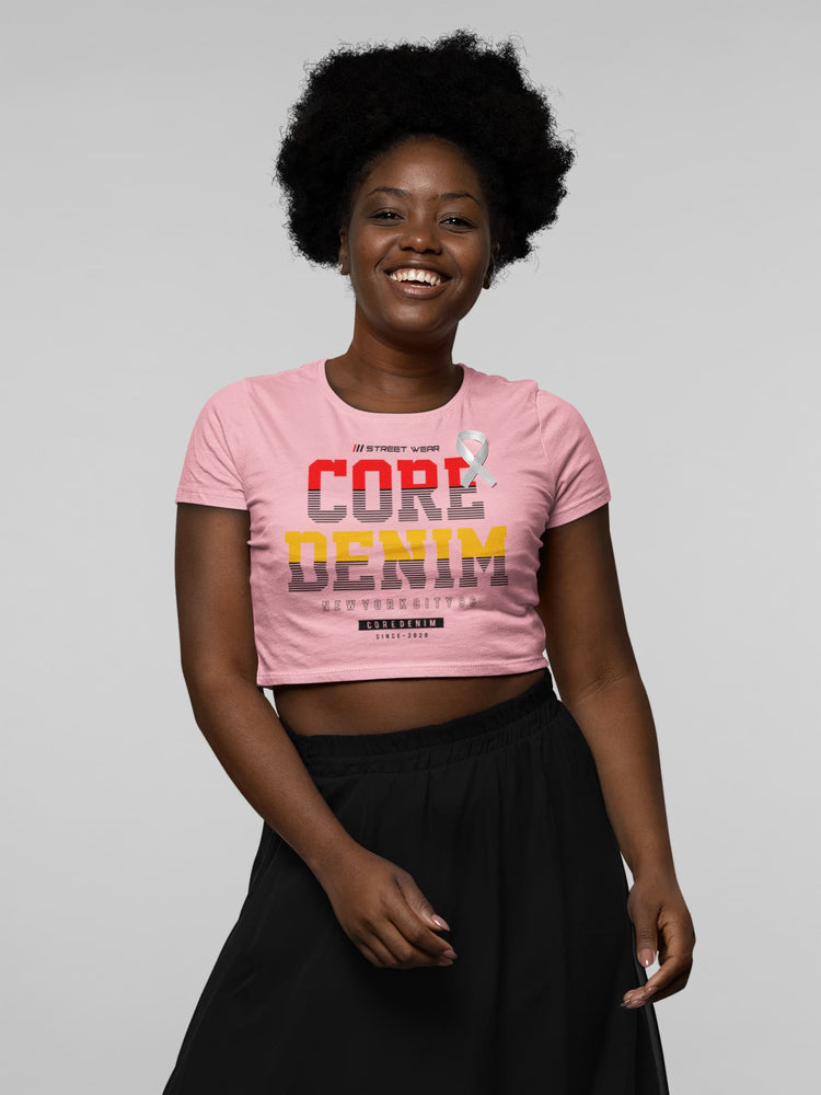 Woman wearing a pink &