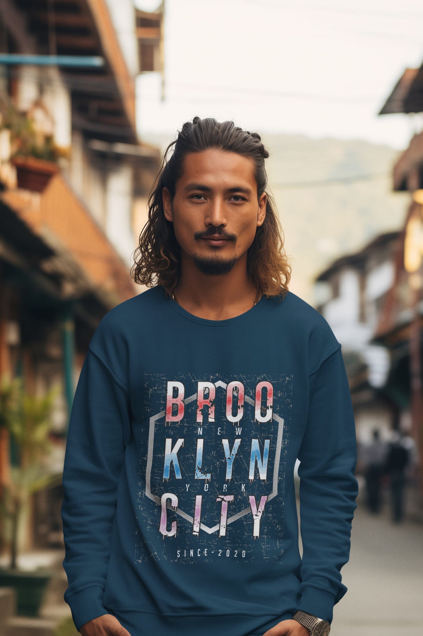 Men's Navy Blue Sweatshirts