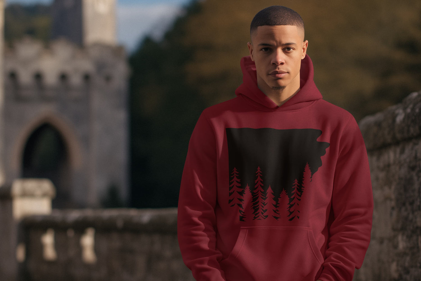 Men's Maroon Hoodies