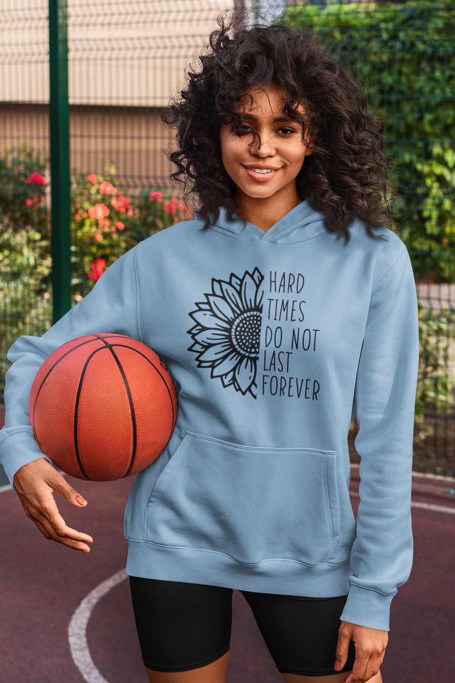 WOMENS BABY BLUE HOODIES