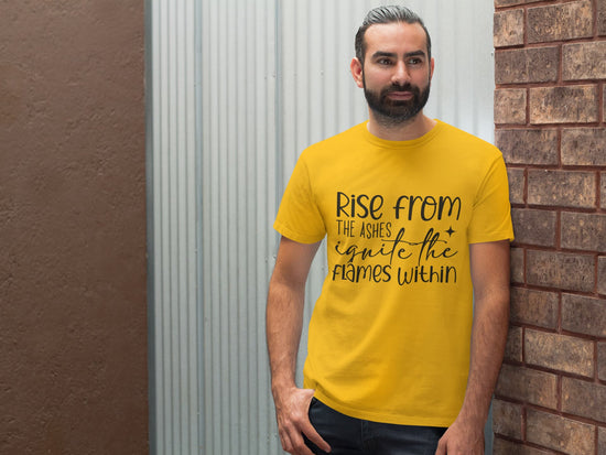 MENS GOLDEN YELLOW ROUNDNECK T-SHIRT