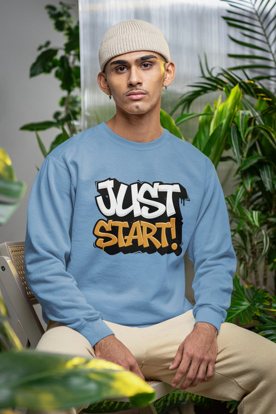 MENS BABY BLUE SWEATSHIRT