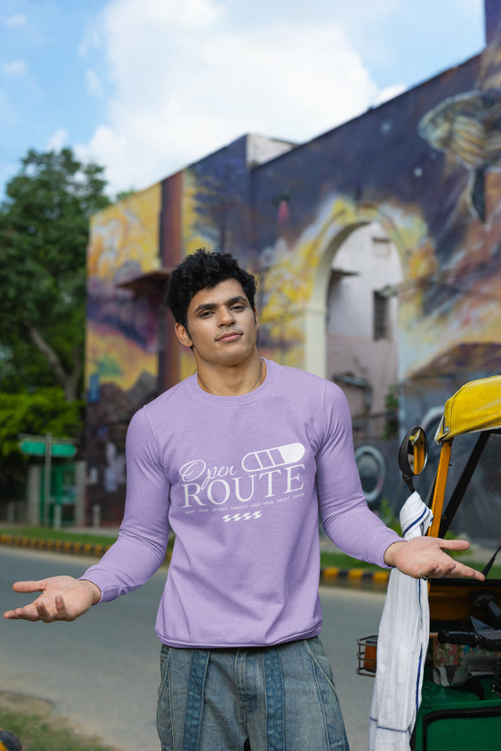 MENS IRIS LAVENDER SWEATSHIRT