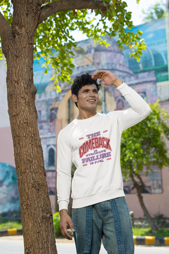 MENS WHITE SWEATSHIRT