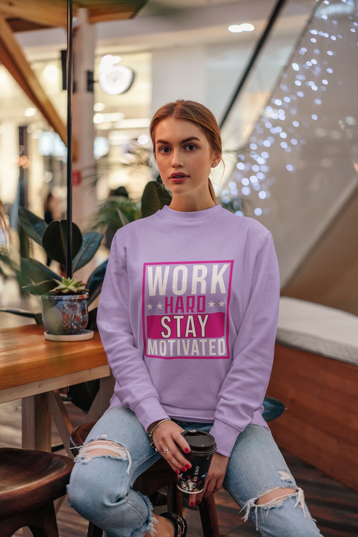UNISEX IRIS LAVENDER SWEATSHIRT