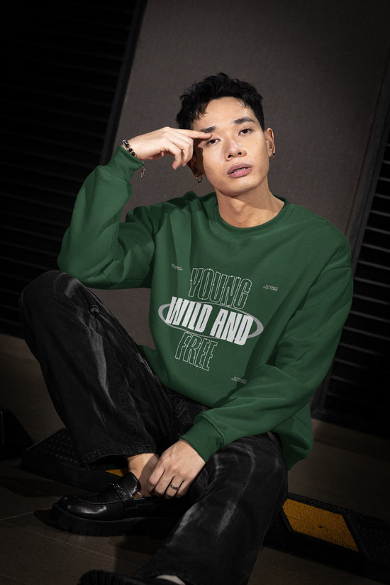 UNISEX OLIVE GREEN SWEATSHIRT