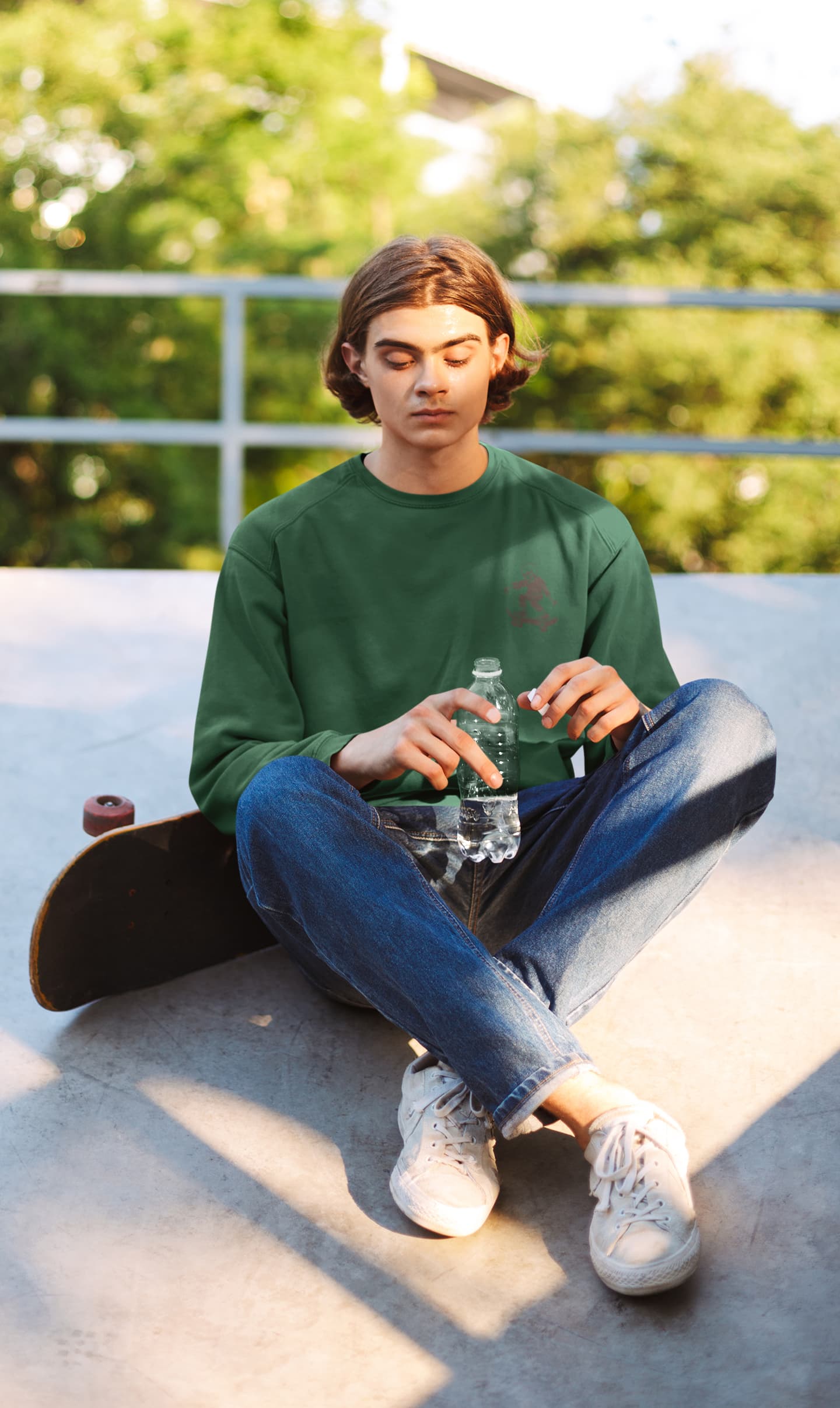 Men's Olive Green Sweatshirts