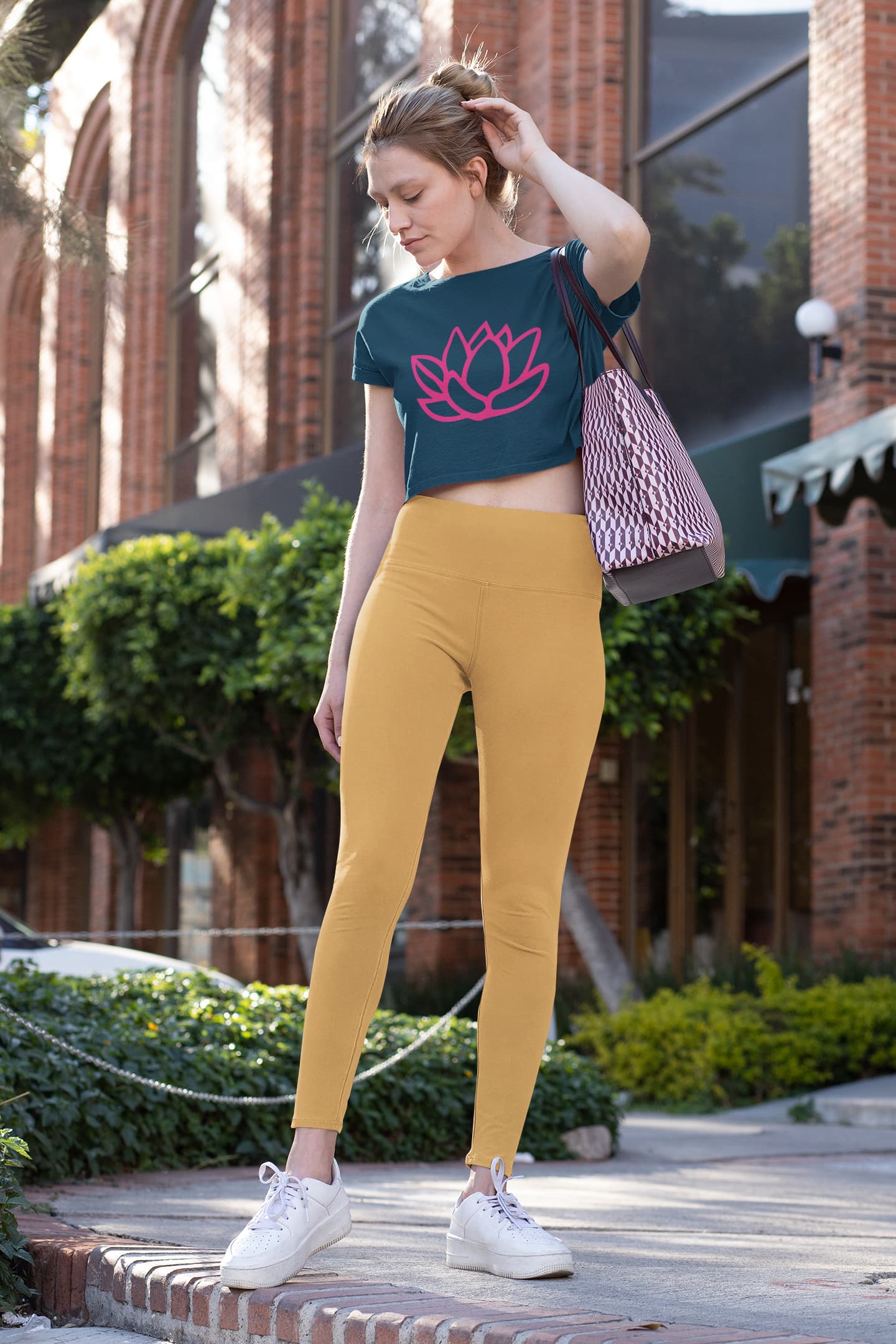 Women's Navy Blue Crop Tops