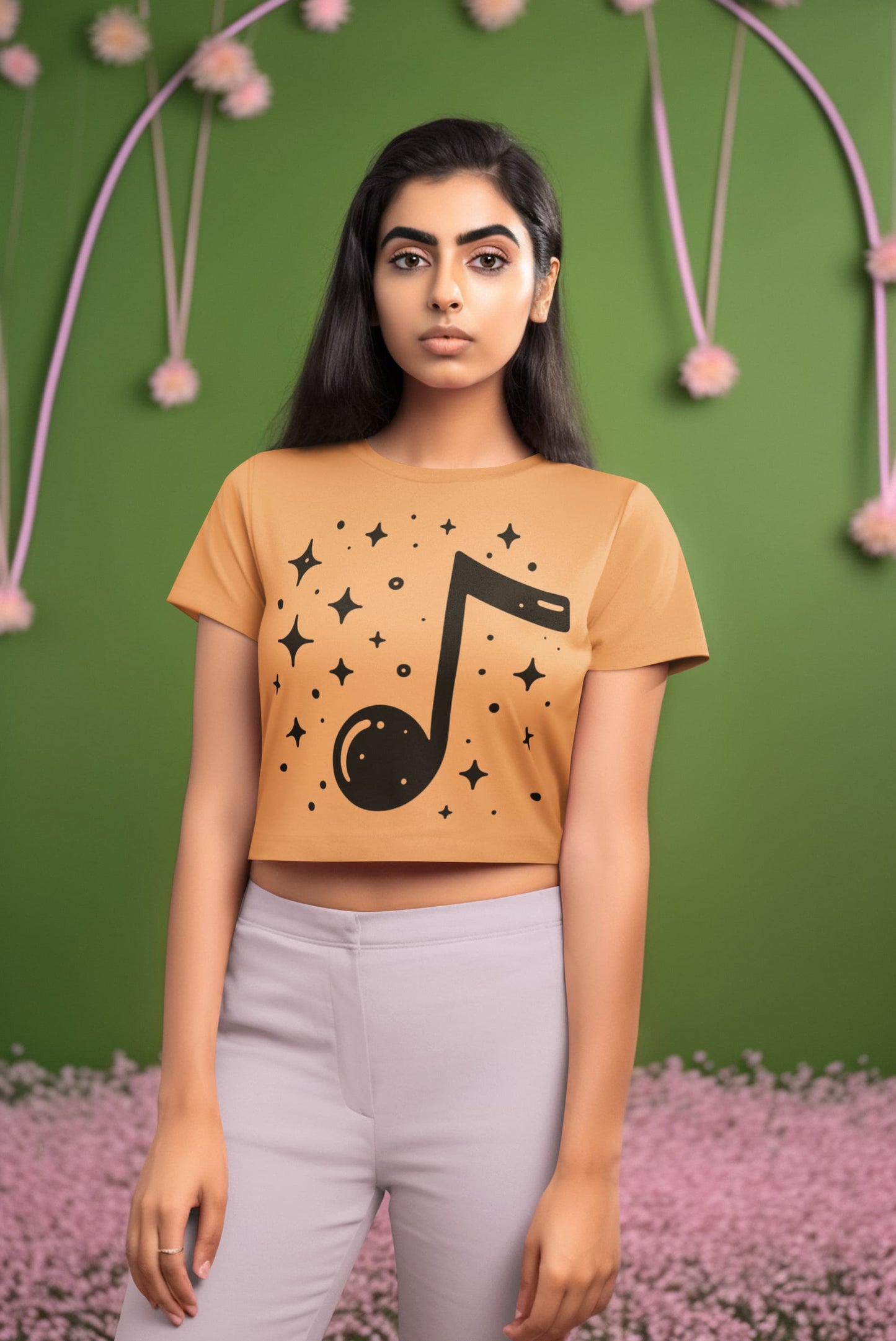Women's Mustard Yellow Crop Tops