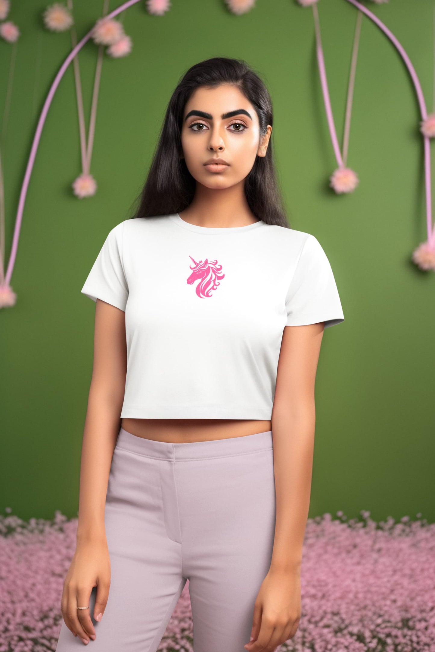 Women's White Crop Tops