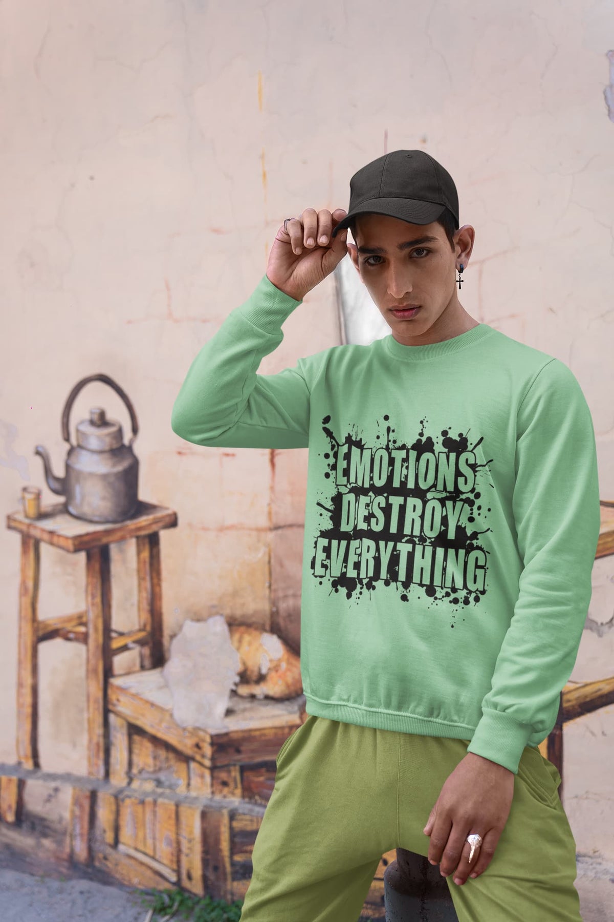 Men's Mint Green Sweatshirts