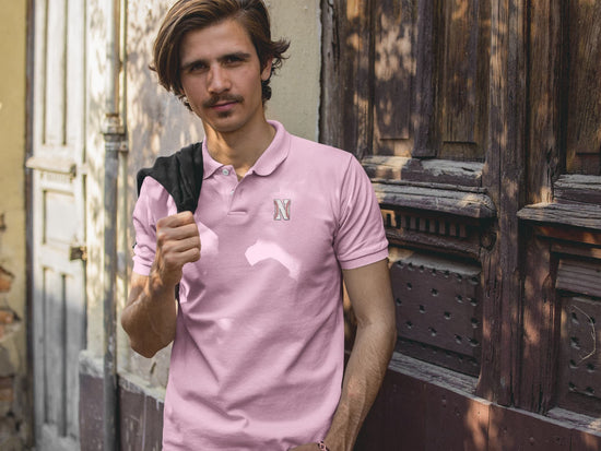 MENS LIGHT PINK POLO T-SHIRT