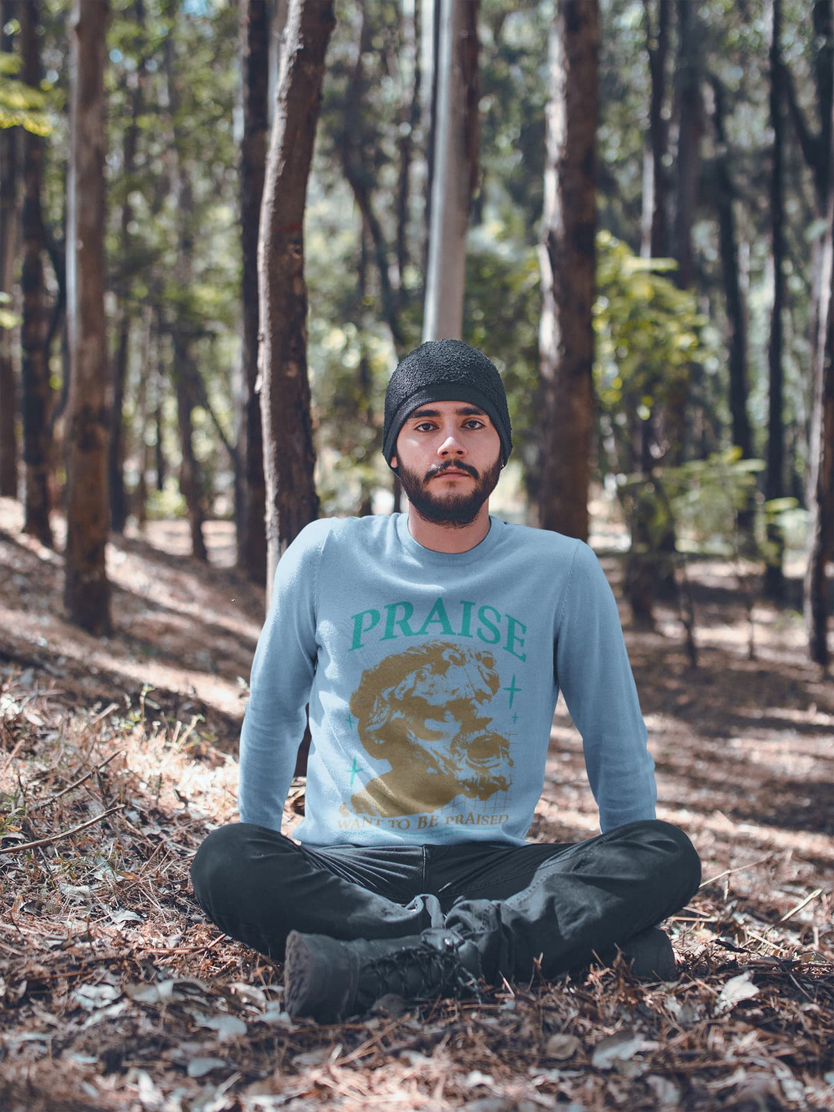 Men's Baby Blue Sweatshirts