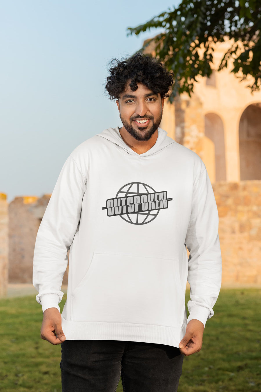 MENS WHITE HOODIES