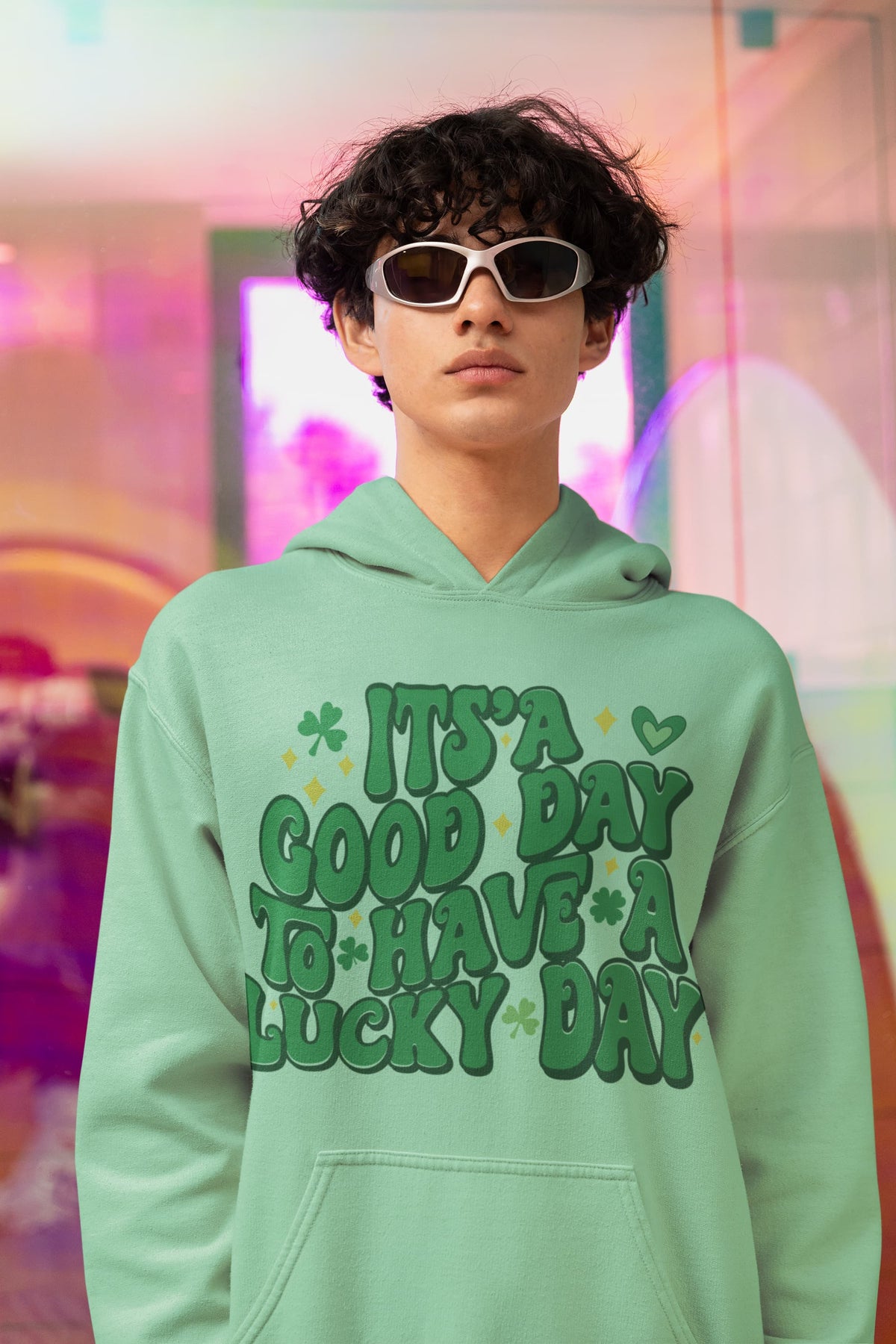Men's Mint Green Hoodies