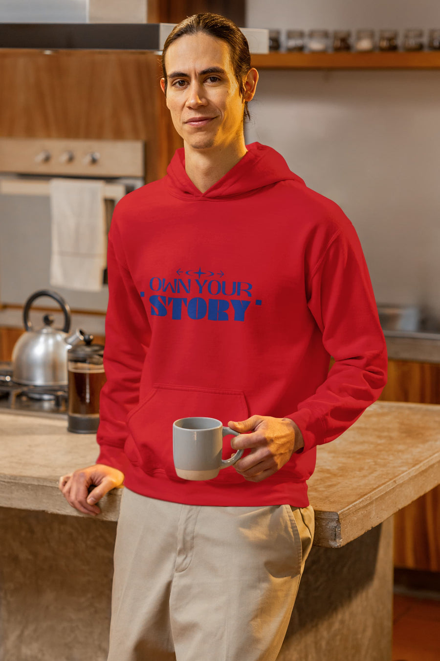 MENS RED HOODIES