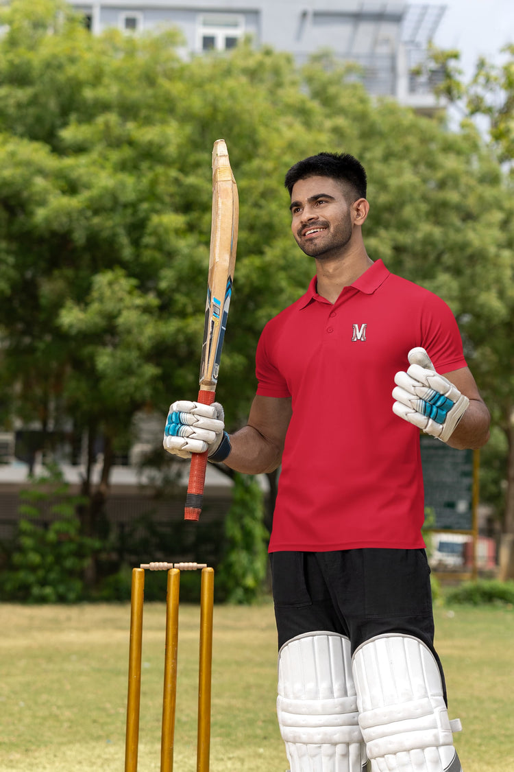 MENS RED POLO T-SHIRT