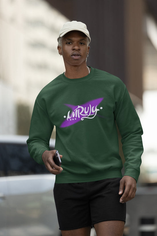 MENS OLIVE GREEN SWEATSHIRT