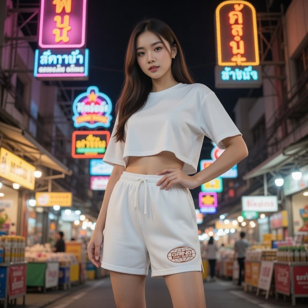 Women's White Shorts