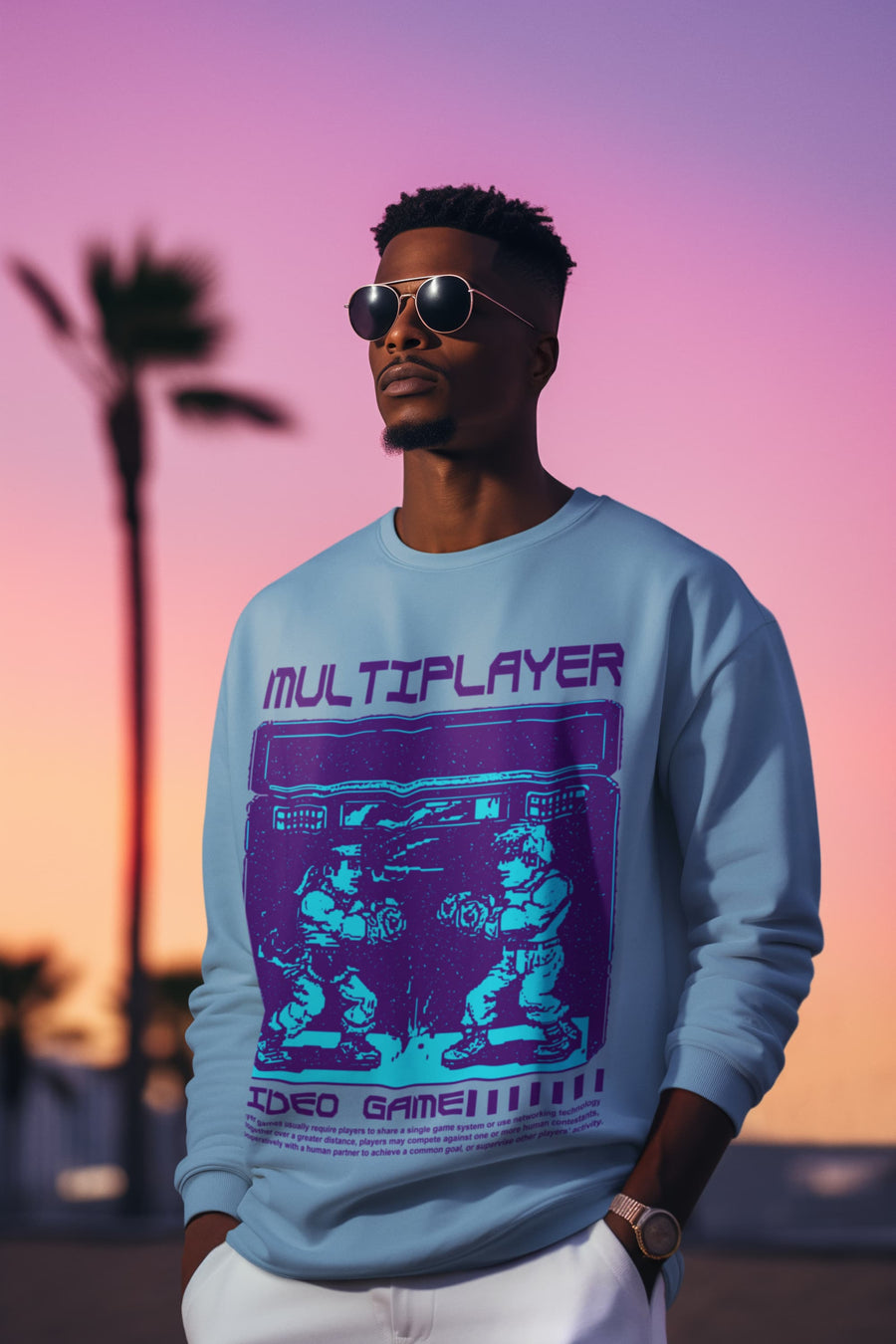 Men's Baby Blue Sweatshirts