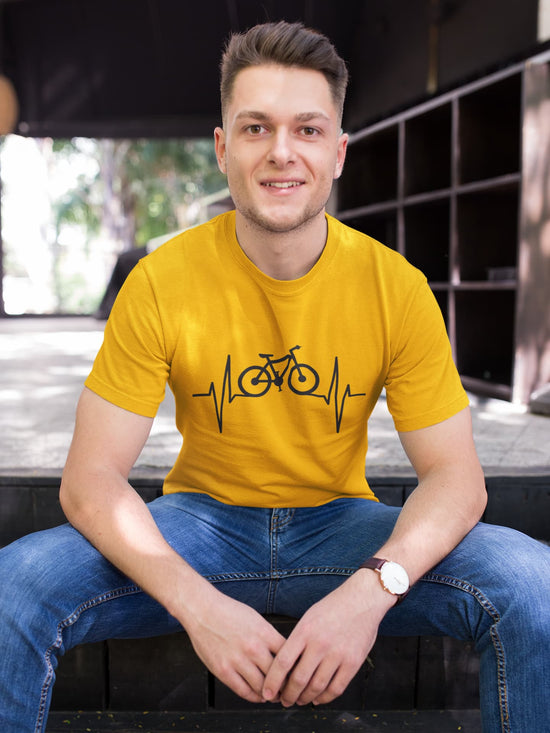 MENS GOLDEN YELLOW ROUNDNECK T-SHIRT