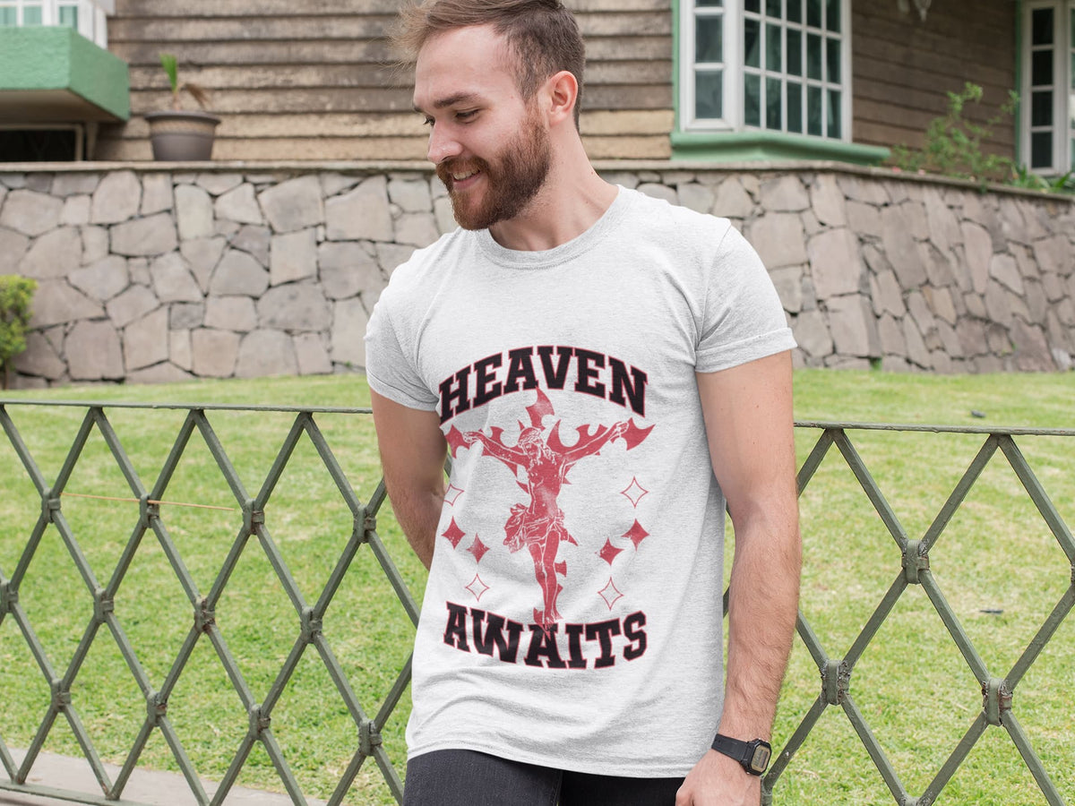 Men's White Round Neck T-shirt
