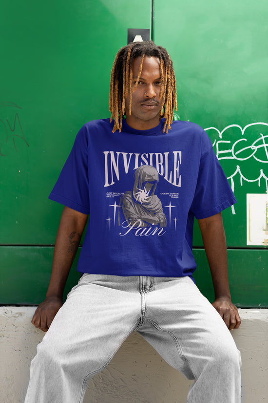 UNISEX ROYAL BLUE OVERSIZED T-SHIRT