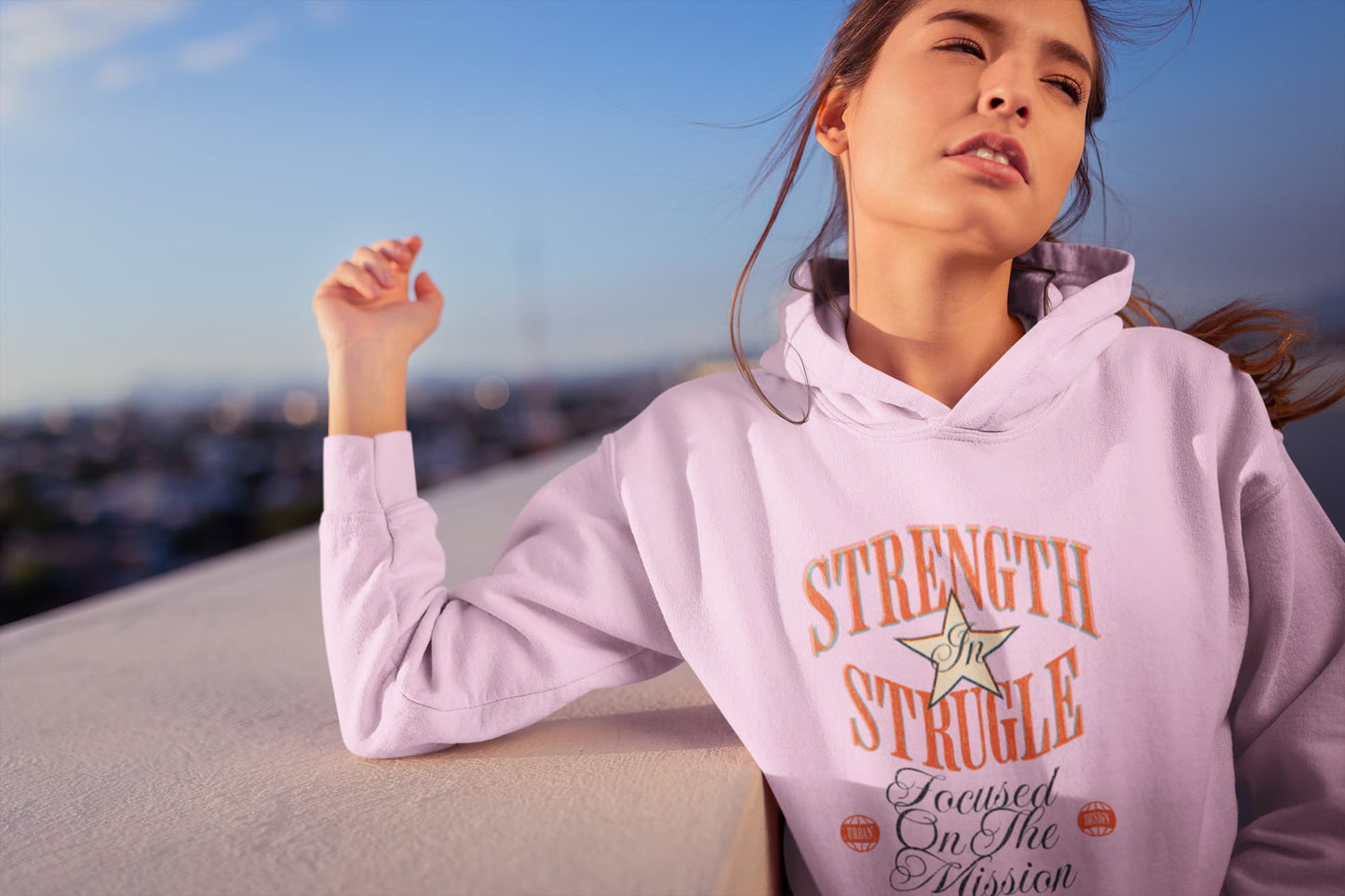 Men's Light Pink Hoodies
