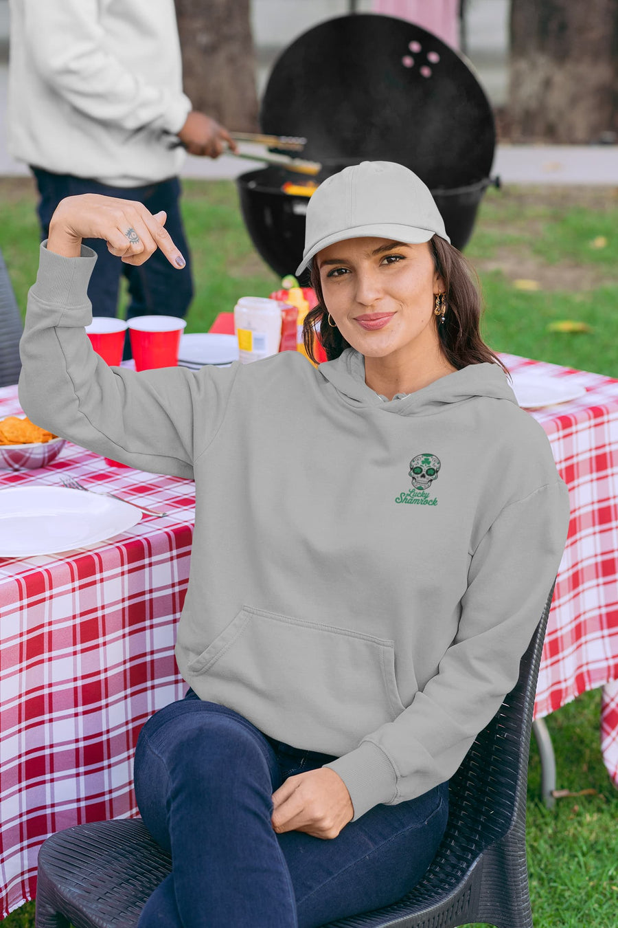 Women's Melange Grey Hoodies
